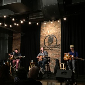 Phil Barton, Jeff Cohen and JT Harding perform at Nashville's The Listening Room Cafe